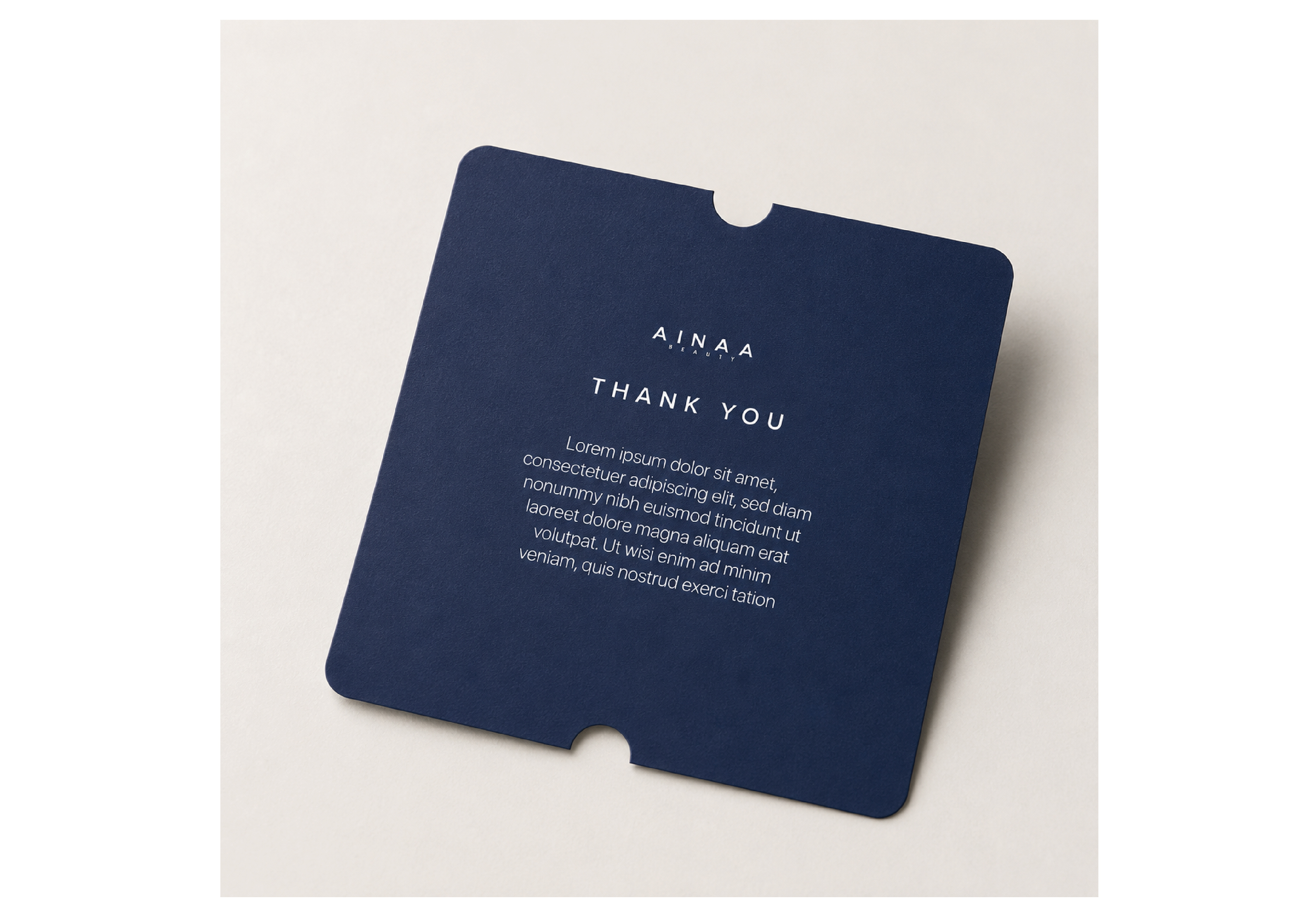 Notes card AINAA Beauty Thank You
